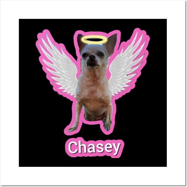 Angel Chasey (pink) Wall Art by Junebugs